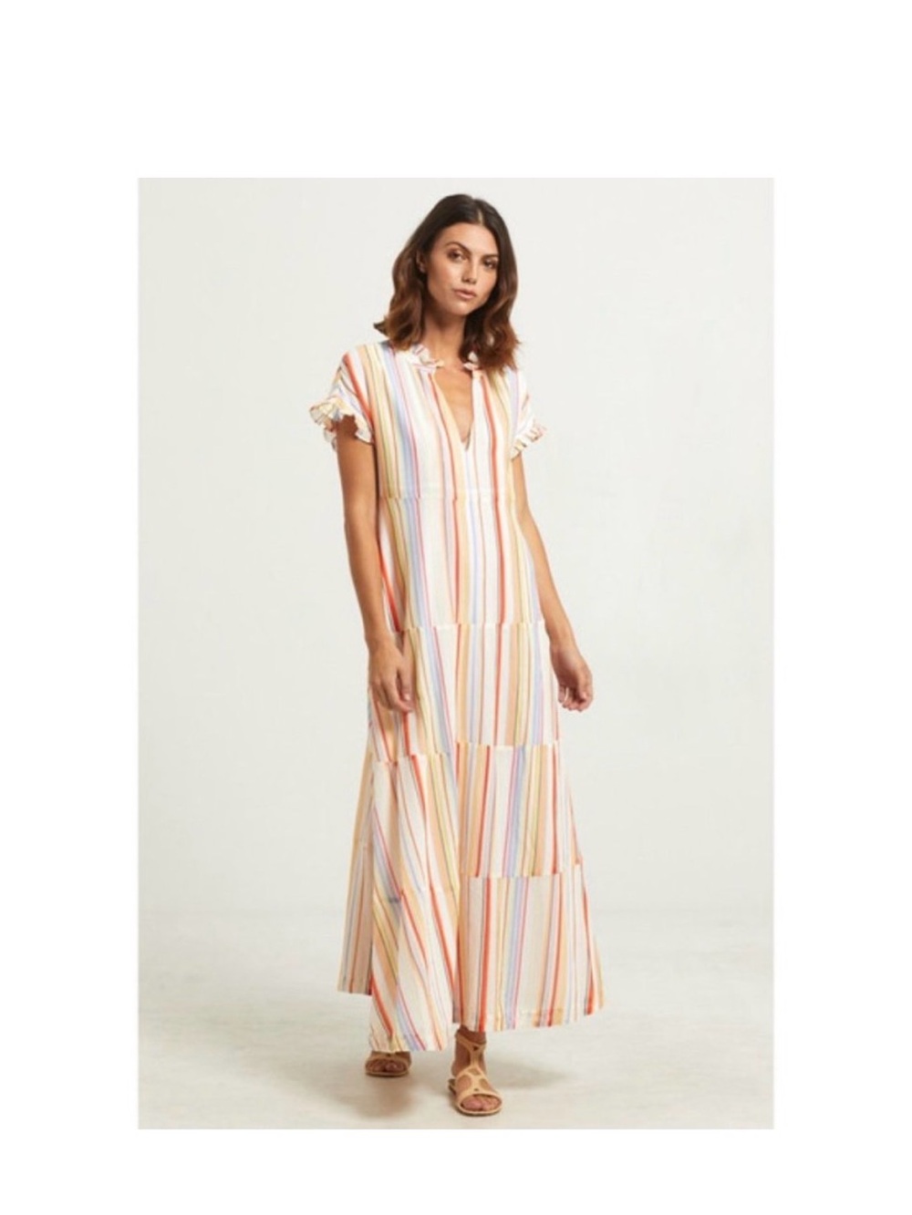 Marie Oliver Farah Tier Maxi Dress Size Small